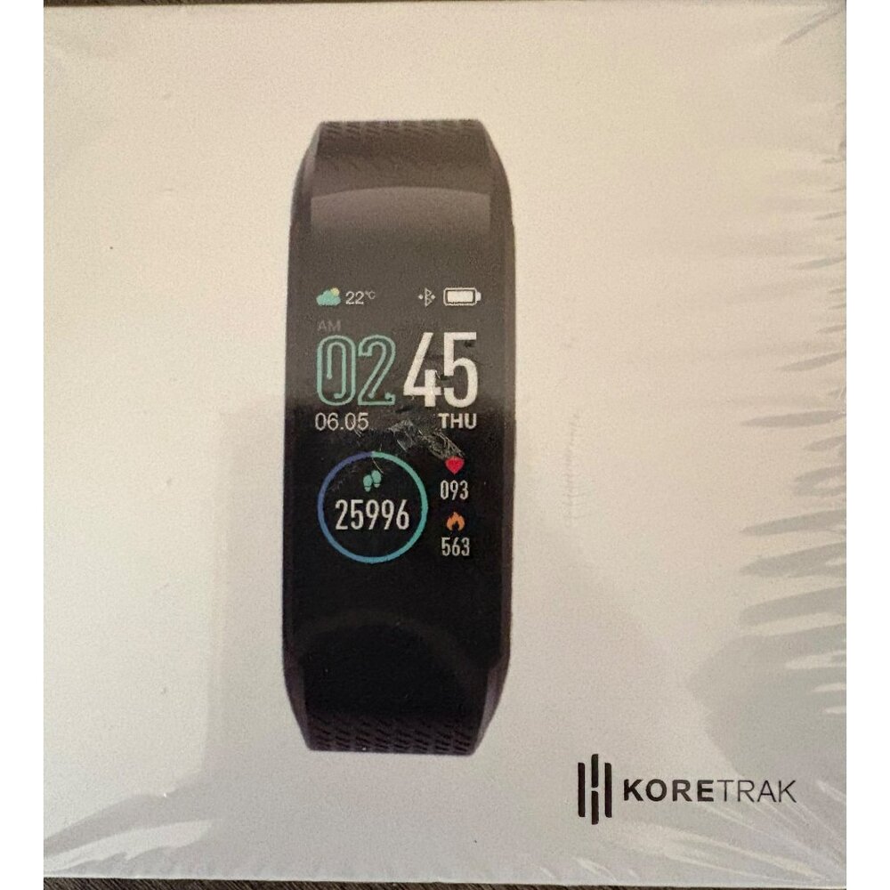 KoreTrak Smart Fitness Tracker Watch With Heart Rate Monitor & Multi-Sport Track